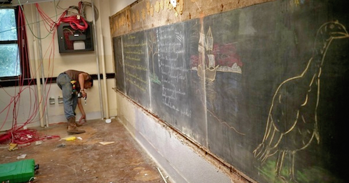 This School Was SHOCKED By What They Found Hidden Behind The Chalkboard