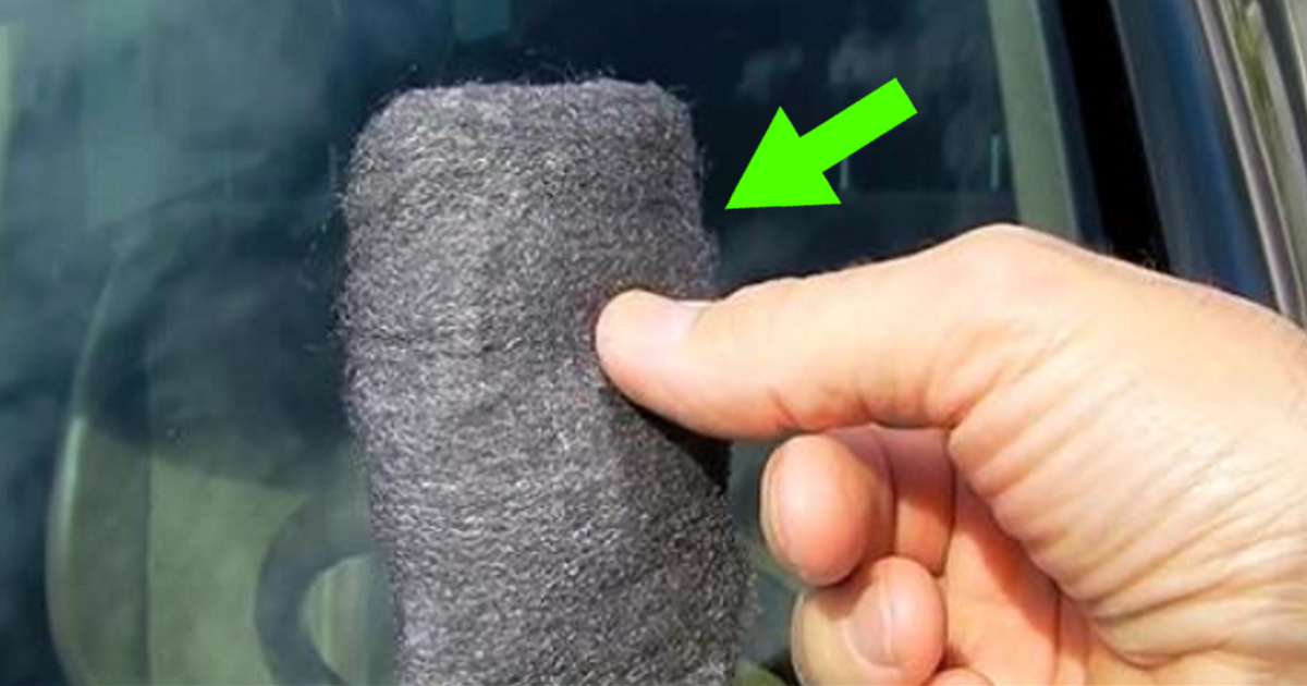 He Uses Steel Wool On His Windshield. Now See The End Results… Fascinating!