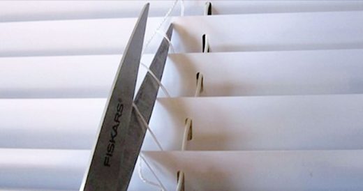 Woman Transforms Mini Blinds Into Roman Shades
