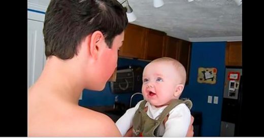 Big Brother Grabs Baby And Melts Hearts With His Moves To Michael Buble’s Song