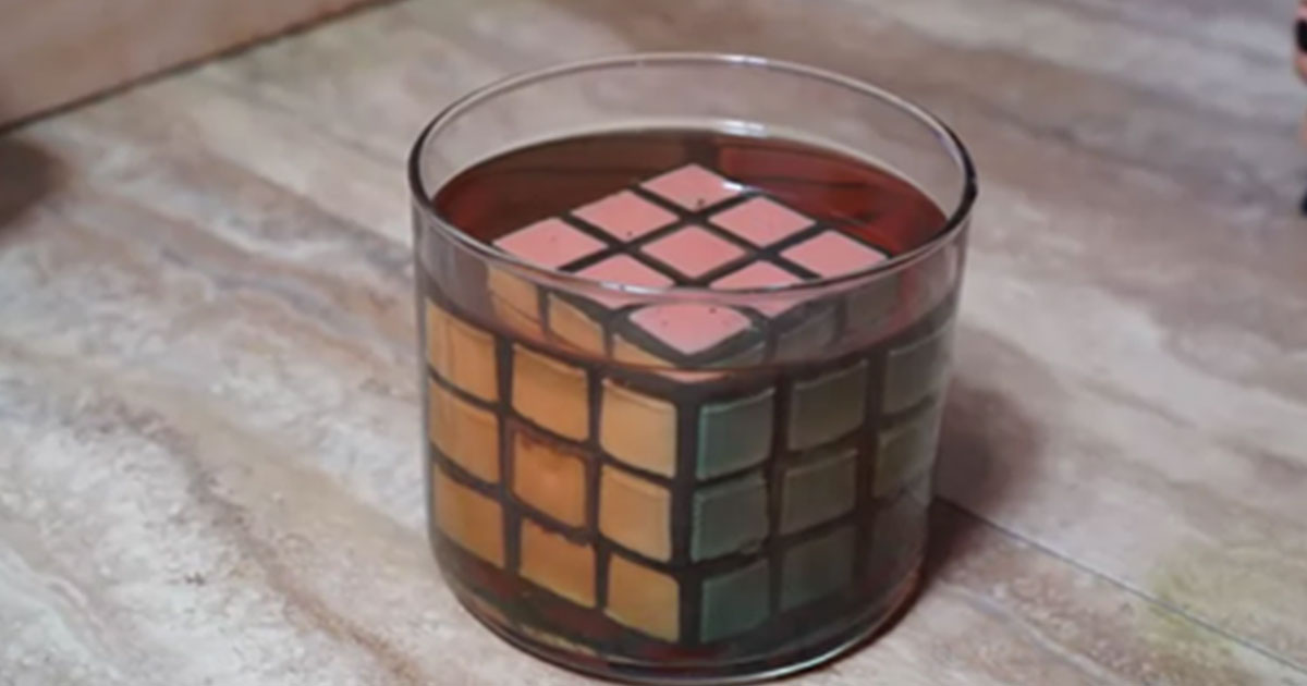 Acetone Slowly Dissolves A Rubik’s Cube, And It’s So Wonderfully