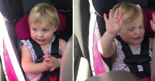Little Girl Hears Her Favorite Song And Loses Herself In The Music