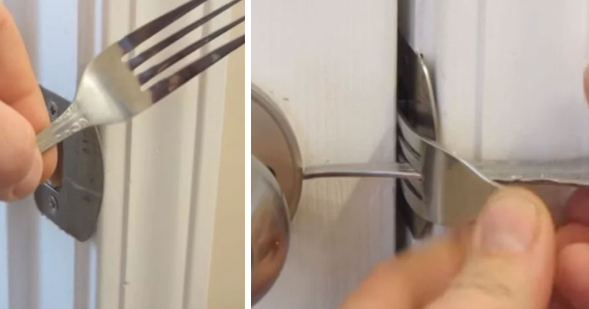 Man Makes His Own Lock At Home Using A Fork MetaSpoon