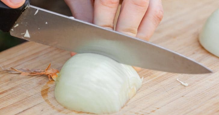 Chef Demonstrates How To Chop An Onion Without Crying