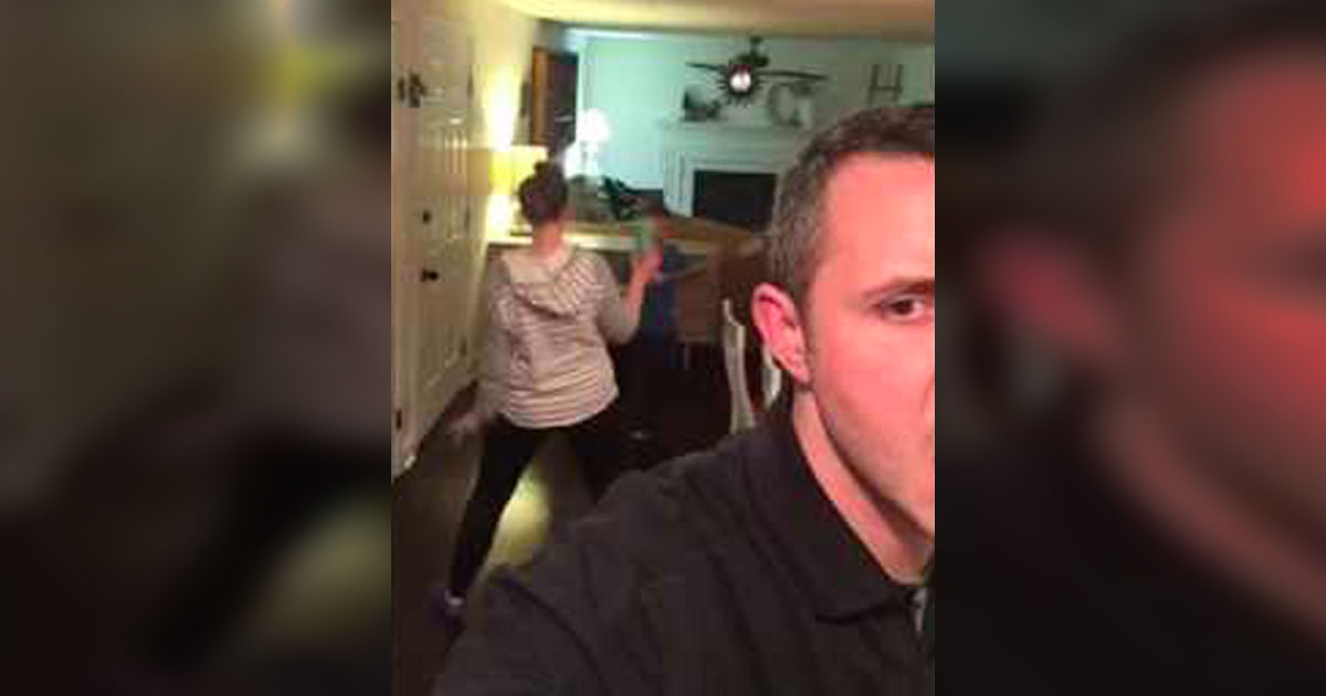 Sneaky Husband Catches Wife Dancing But Then She Turns Around Metaspoon