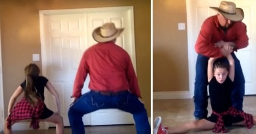 Dad Partakes In Silly Daddy-Daughter Dance Choreographed By His 12-Year-Old Daug...