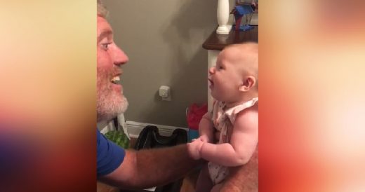 Dad And Baby Daughter Sing Precious Duet To Rascal Flatt’s “I’m Moving On�...