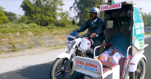 Family Has Driven Over 5,000 People To The Hospital With Their Motorcycle Ambula...