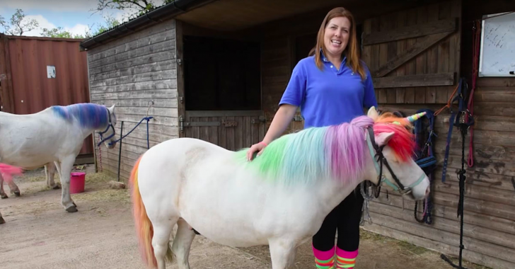 Woman Introduces Her Real Life "Unicorn" - MetaSpoon