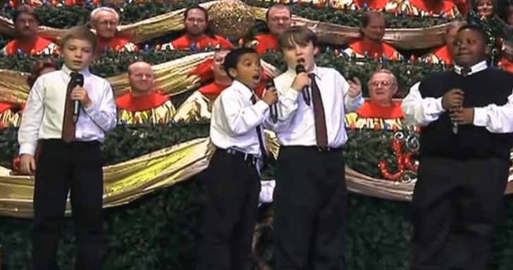 Kids Quartet Sing Comedic Christmas Carol