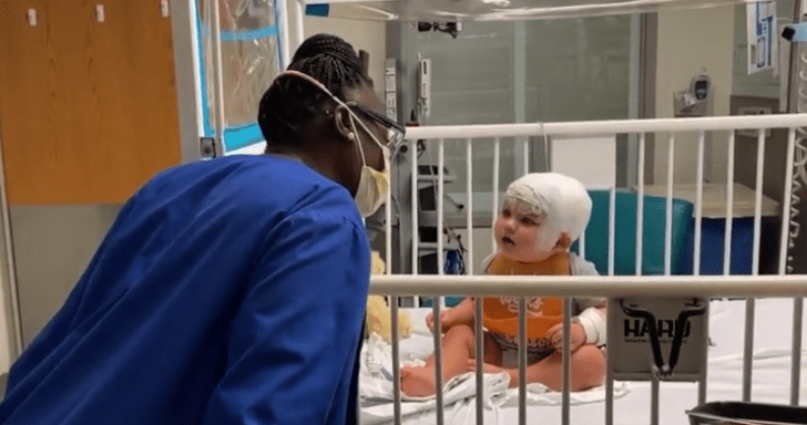 Frail Baby Gets Visited By Hospital Tech To Have Dance Parties