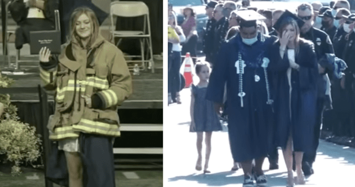 Graduating Daughter Receives Diploma In Her Late Dad’s Jacket