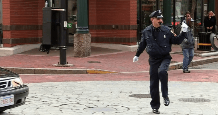 Groovy Cop Dances While Enforcing Traffic