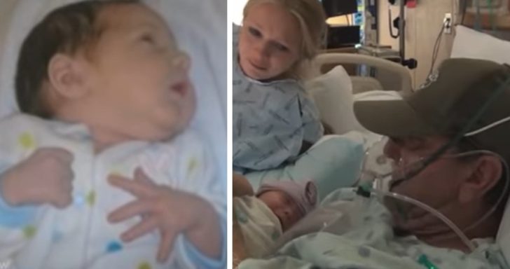 Mom Gives Birth To Baby 2 Weeks Early So She Could Meet Her Dad