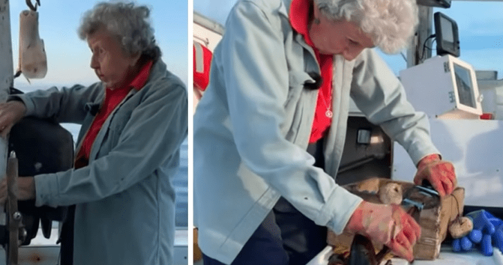 101-Year-Old Woman Catches Lobsters With Her Son