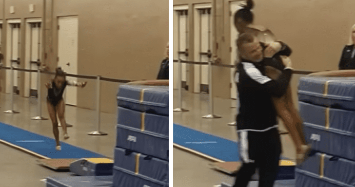 Attentive Coach Catches 9-Year-Old Gymnast In The Nick Of Time