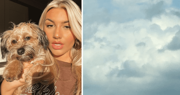 Grieving Woman Sees Dog-Shaped Cloud After Her Dog Passed Away