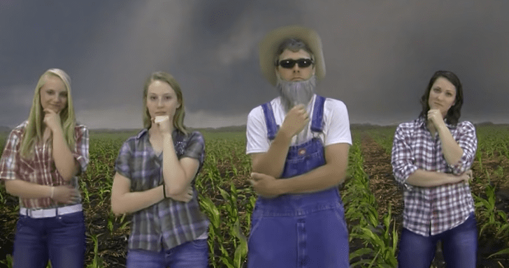 Comedic Farmer Creates Parodies With Family
