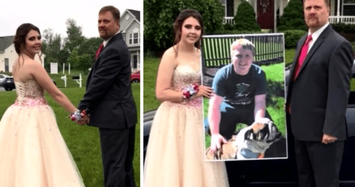 Thoughtful Dad Escorts Late Son’s Girlfriend To Prom