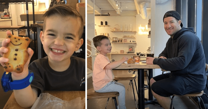 Sweet Dad Takes Son On Coffee Dates Before Sending Him Off To Pre-School