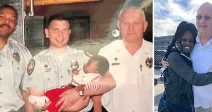 Brave Firefighters Reunite With The Baby They Helped Deliver 22 Years Ago