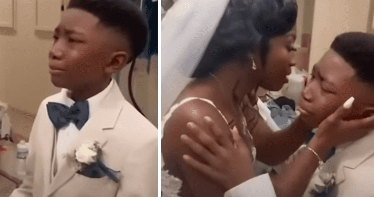 Only Child Of A Single Mom Has A Heart-Melting Reaction To Seeing Her In A Weddi...