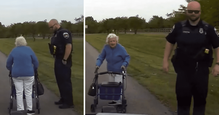 Kind Officer Sees Elderly Woman Walking To Her Hair Appointment So He Gives Her ...