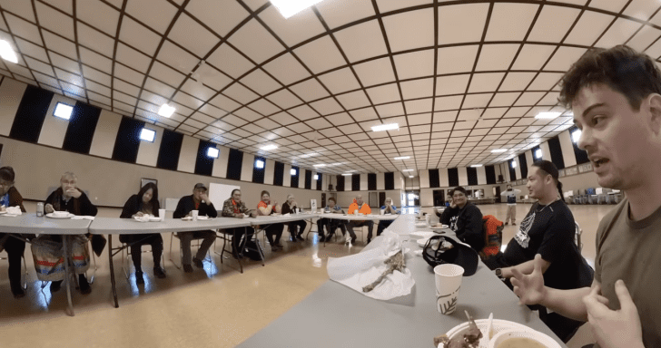 Man From New York Gives Speech To Cree Elders In Their Dying Language